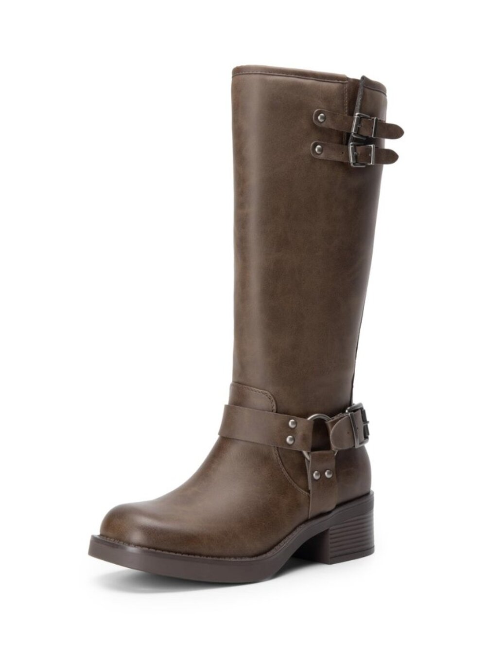 Women's Moto Knee High Boots